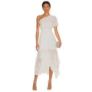ASTR the Label Santorini Midi Dress White Small New Womens Cocktail Wedding